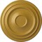 Ekena Millwork Traditional Ceiling Medallion (Fits Canopies up to 5 1/2"), 24 3/8"OD x 1 1/2"P, Iridescent Gold CM24TRIGS - alternate 1